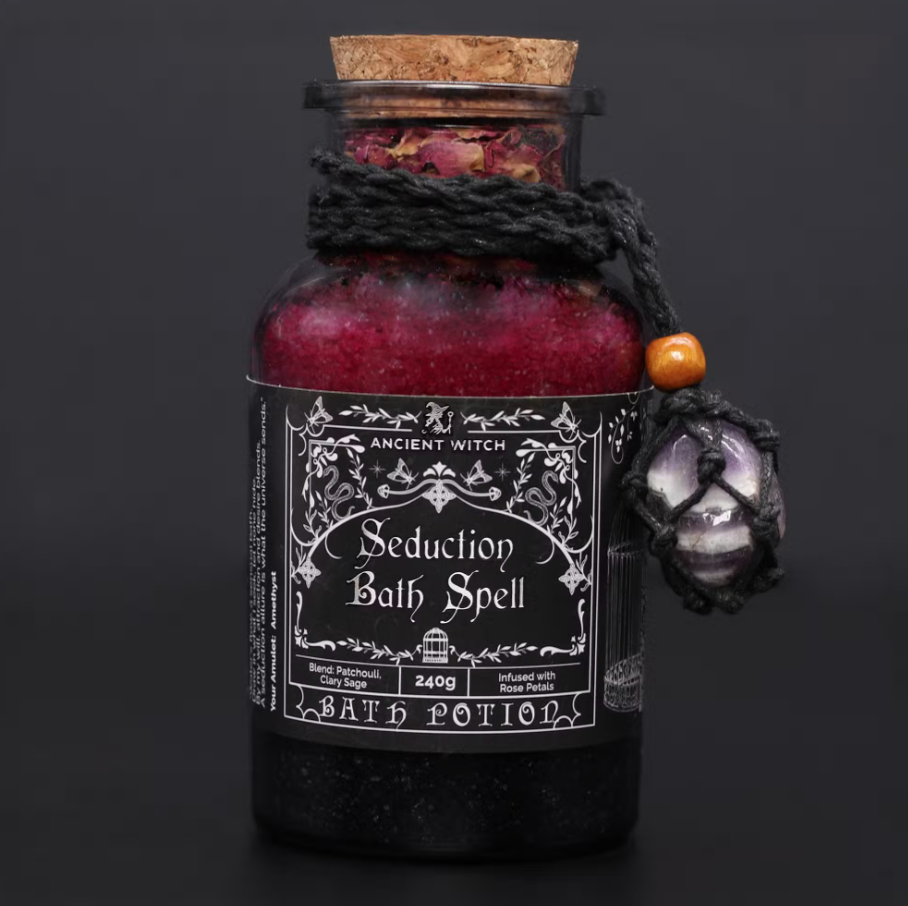 Potion de bain de Sorcière Ancestrale - Amulette Améthyste - Séduction