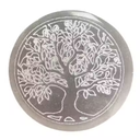 Petite Plaque de Sélénite 8cm - Arbre de Vie