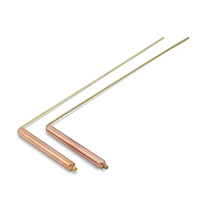 Baguette de radiesthésie (paire) laiton/cuivre 29 x 8