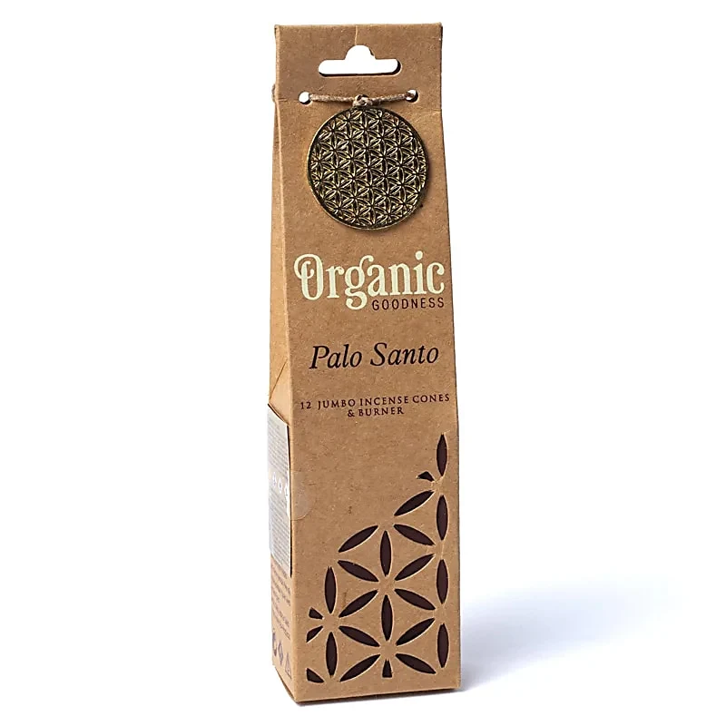 Goodness Palo Santo cônes d'encens + brûleur Bio