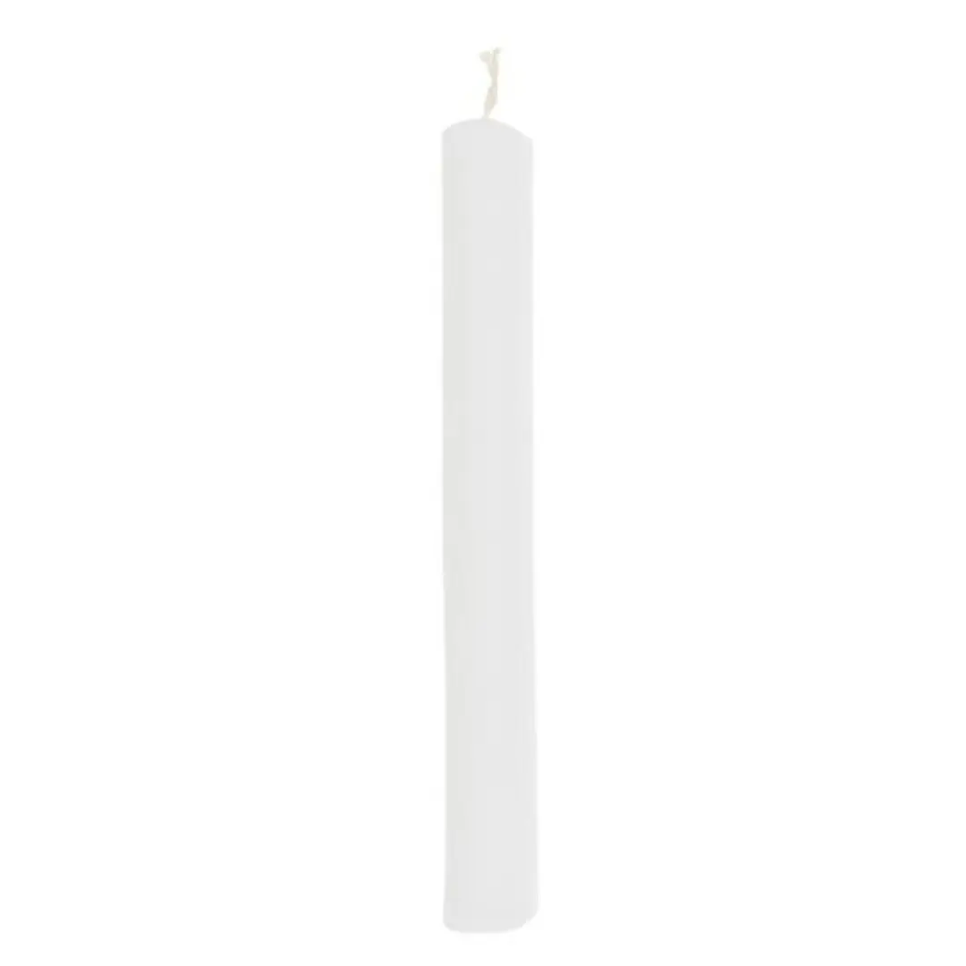 Bougie rituelle blanche 15 x 1,5 cm ( 1 pièce)