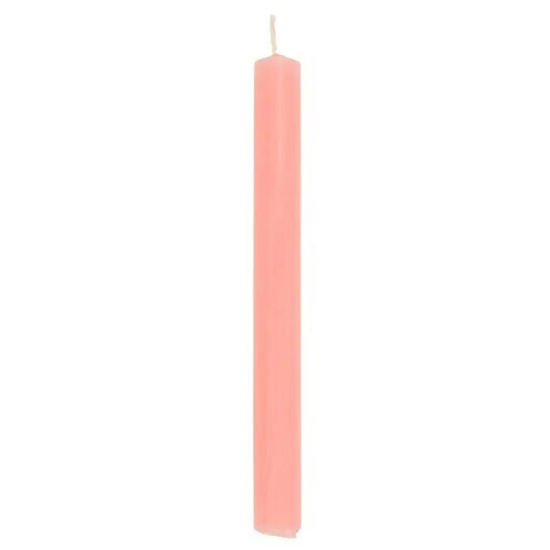 Bougie rituelle rose 15 x 1,5 cm   ( 1 pièce)