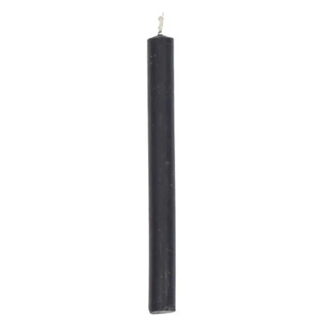 Bougie rituelle noire 15 x 1,5 cm  ( 1 pièce)
