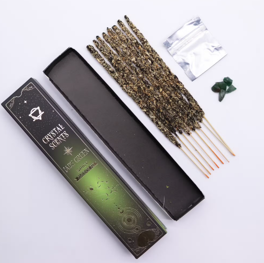 Encens & Cristaux Jade - Coffret Épicé