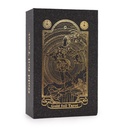 Tarot Doré avec Feuilles d'Or et Livre – Coffret