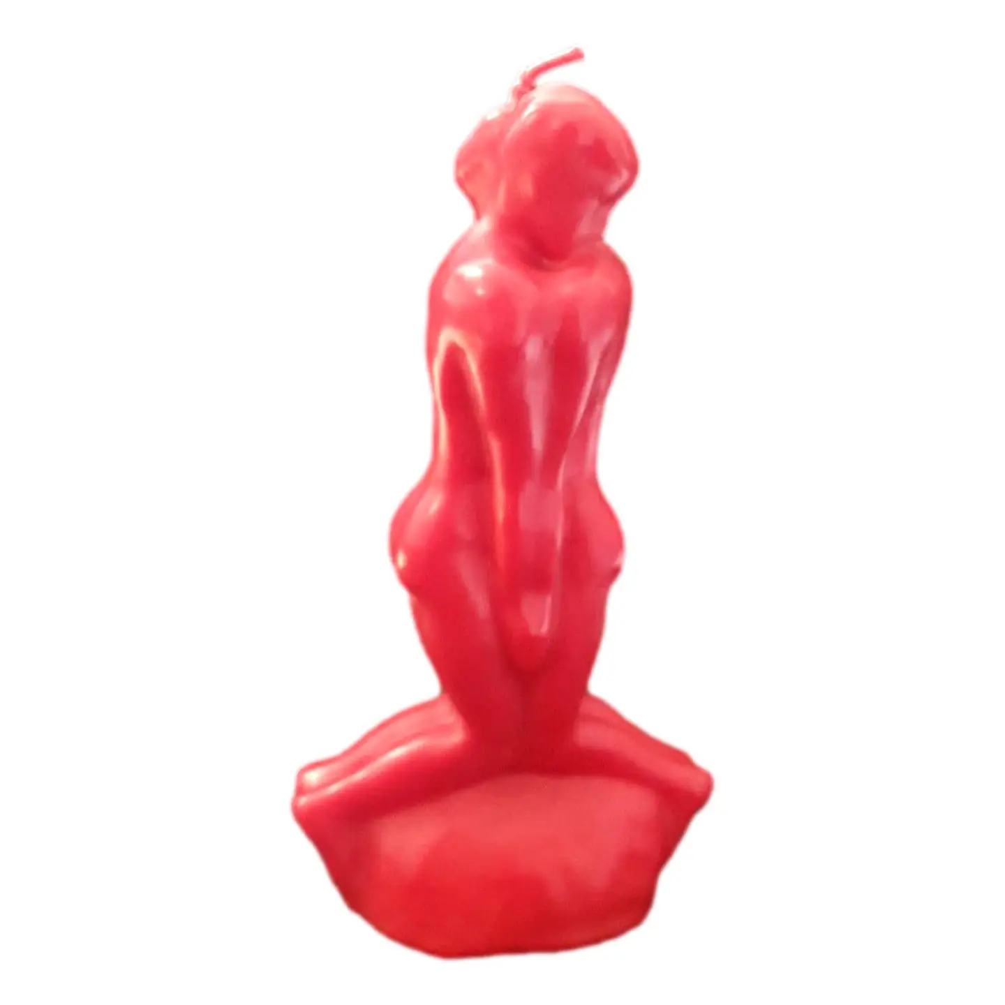 bougie Figure Homme Enlacés À Genoux Rouge