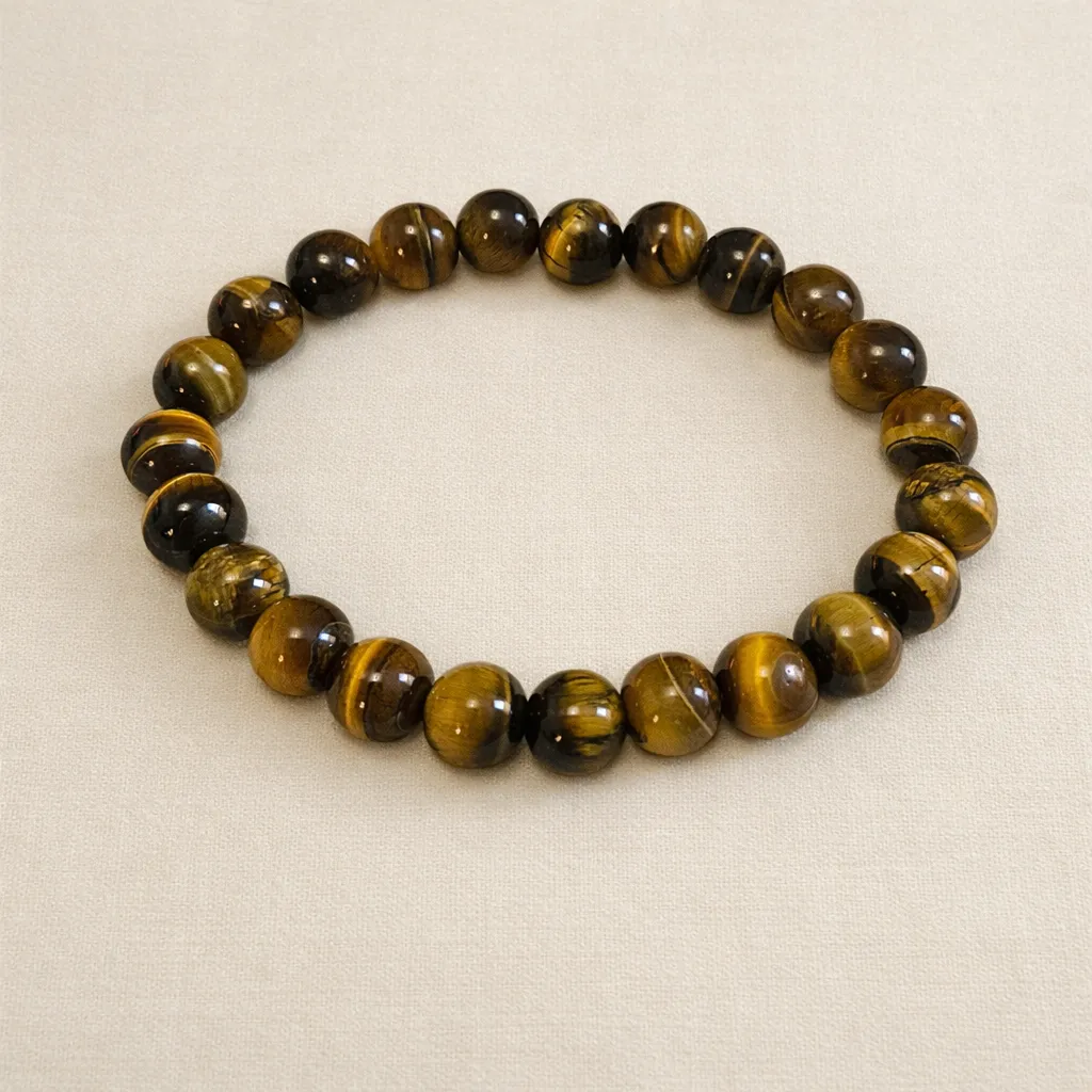 Bracelet œil de tigre - Protection & confiance (8mm)